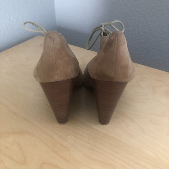 Aldo Suede Leather Chunky Wedge Bootie - Chukka - Picture 5 of 10